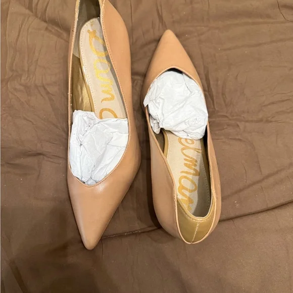 Sam Edelman Tan Pointed-Toe Heels - Picture 1 of 2